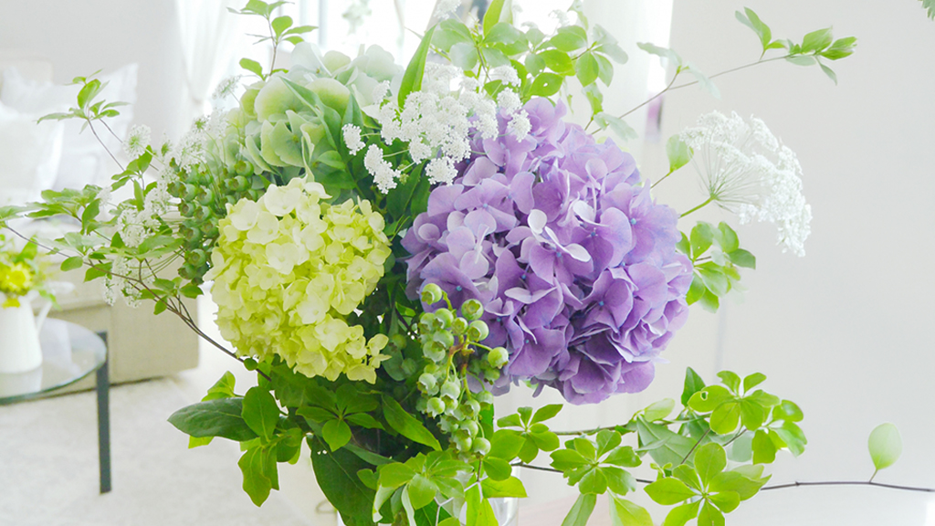 紫陽花のブーケ