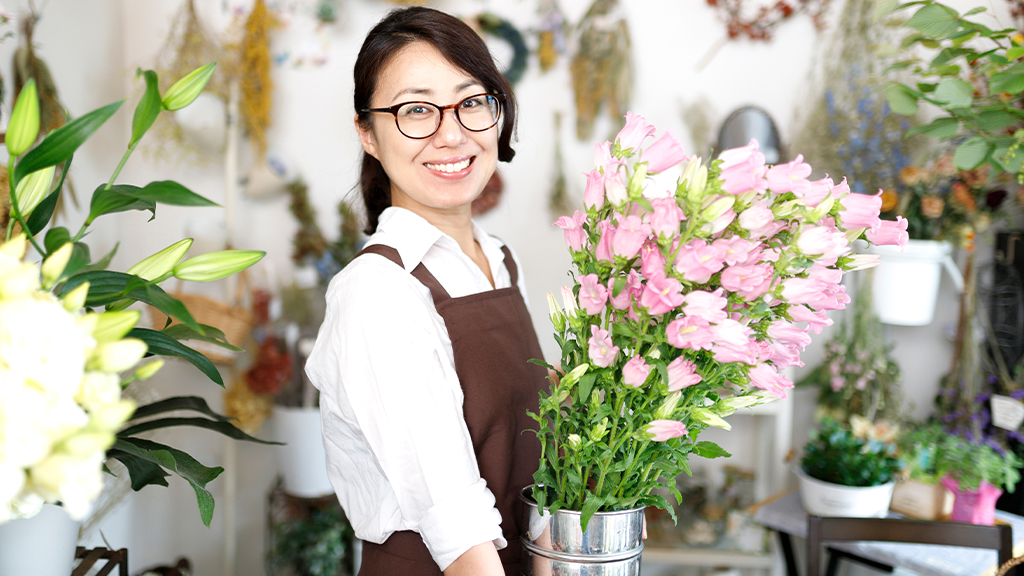 花屋の女性